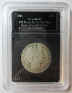 1914-S Silver Barber Half (#98o) - Picture 1 of 3
