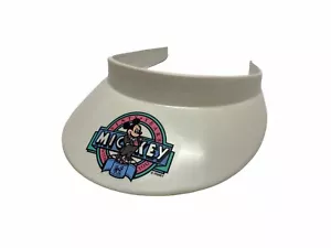 Sombrero visera vintage MICKEY Sixty Years With You HECHO EN EE. UU. BLANCO moda de personajes - Imagen 1 de 5