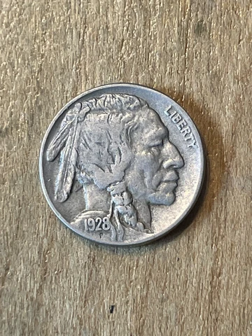 1928D Buffalo Nickel VF Cover