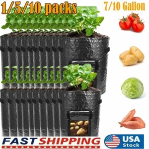 Potato Grow Bags Planter Pot Tomato Planting Growing Vegetable Garden Container - Picture 1 of 13
