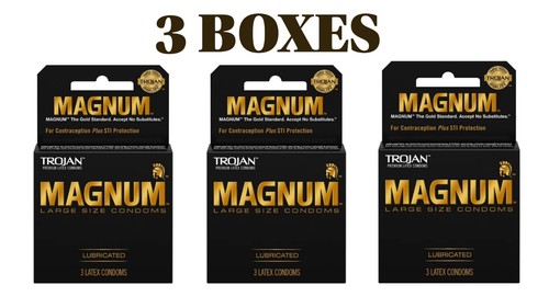 Trojan Magnum Thinnest Sensitive Large Lubricated Condoms 3 Boxes | eBay