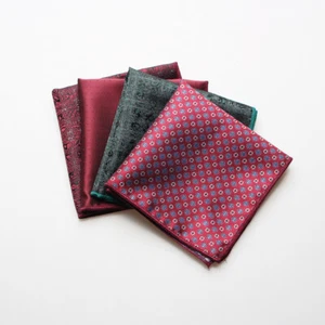Vintage Paisley Pocket Square Handkerchief Men Silk Wedding Dinner Kerchief Gift - Picture 1 of 31