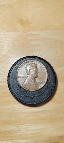 1968 No Mint Mark Lincoln Penny Top Rim Error, "L" in Liberty on Edge, more Cover