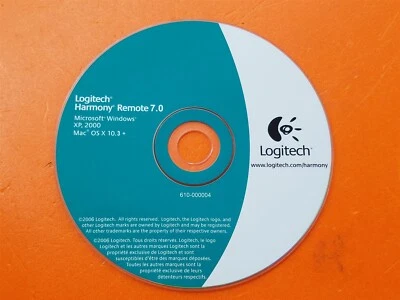 ⭐️⭐️⭐️⭐️⭐️ PC Software CD Disc Logitech Harmony Remote 7.0 - Image 1 of 4