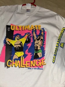 Wwe/wwf Wrestling Wrestlemania Vintage Original Long Sleeve Shirt. Hulk Hogan XL - Picture 1 of 9