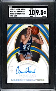 2021 Panini Immacolata JERRY WEST /10 Oro Auto Marchi di Grandezza SGC 9,5/10 - Foto 1 di 2