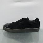 Puma Suede Jelly Studded Women's Size 6.5 Sneaker Casual Shoes Black Trainers