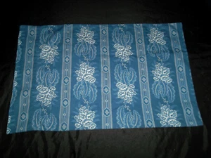 Ralph Lauren Biarritz Floral Standard Pillowcase Blue White Stripe Border Leaf - Picture 1 of 7