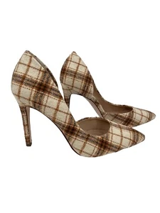 NEU Jessica Simpson Prizma natürlich karierte Pumps Slipper Schuhe Größe 8,5 - Bild 1 von 6