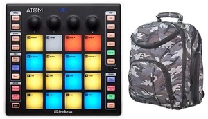 PRESONUS ATOM 16 Pad USB MIDI RGB DJ Controller+Studio One Software+CAMOPACK - Picture 1 of 11