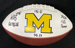 Alex Orji Signed & Multi-Inscribed Michigan Wolverines Football JSA COA - Picture 1 of 7