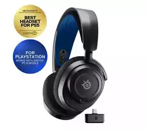 STEELSERIES Arctis Nova 7P Wireless 7.1 Gaming Headset - Black & Blue - Picture 1 of 13
