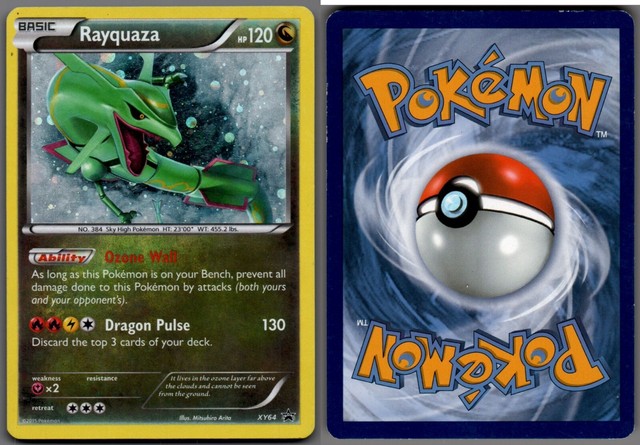 Preços baixos em Cartões de jogo de cartas colecionáveis individuais  Rayquaza Pokémon TCG XY em inglês