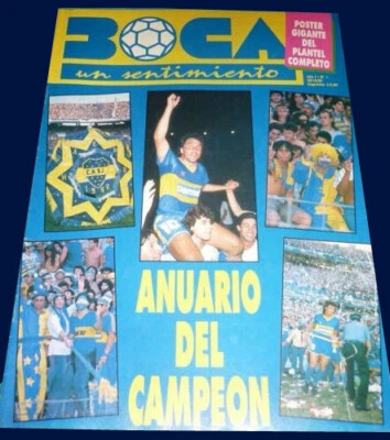 博卡青少年冠军 1992 年罕见年鉴杂志 + 日历海报  — 第 1/4 张图片