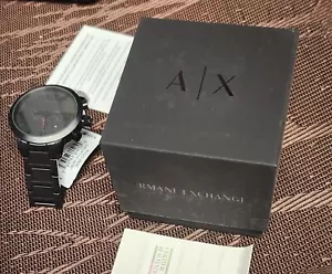 Armani Exchange AX1277 Men's Black Watch UNUSED NEW IN BX - Picture 1 of 7