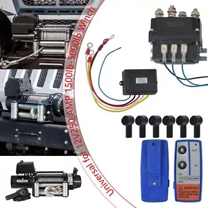 12V / 250A Winch Solenoid Relay Contactor AUT UTV with Wireless Winch Remote Kit - Picture 1 of 15