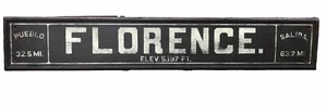 Vintage Style Barnwood RR Florence Depot Sign - Picture 1 of 6