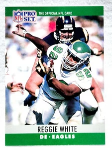 1990 Pro Set Reggie White #252 Philadelphia Eagles - Foto 1 di 2