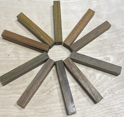 Pack of Lignau Vitae Pen  Blank qty 10pc. Exotic Wood  3/4" x 3/4" x 5" - Image 1 of 4