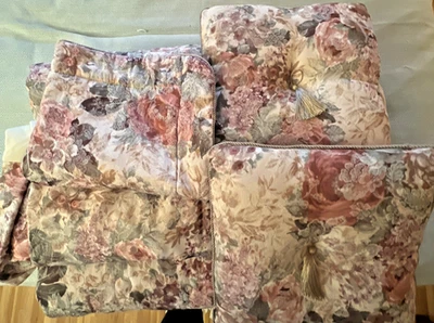 Juego Doble Vintage CROSCILL Cotswold Rose: Edredón/1 Falsa/Falda Cama/2 Almohadas Foto 1 de 4