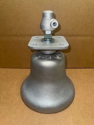 RESTORED Silver EMD Steel Locomotive Train Bell - Image 1 of 3