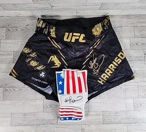 Kayla Harrison signierte UFC Venum Shorts & Handschuh PSA Trunks Damen MMA Judo Gold - Bild 1 von 7