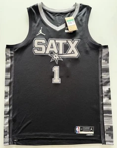NEW Men’s XL 52 Nike Swingman Victor Wembanyama San Antonio Spurs Jersey # 1 - Picture 1 of 18