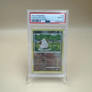 Pokemon Diamond & Pearl Cleffa 2007 lámina inversa 78/130 PSA 8 - Imagen 1 de 6