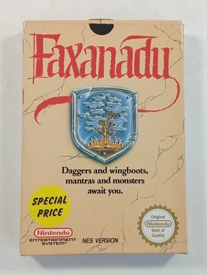 FAXANADU NINTENDO NES PAL-UKV (COMPLETE - MANUAL DAMAGED) - Photo 1/4