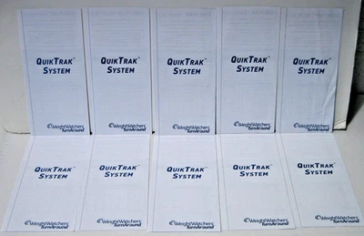 10-Pack Weight Watchers Turn Around Quik Trak System Plan Logs Journal Tracker - Image 1 of 4