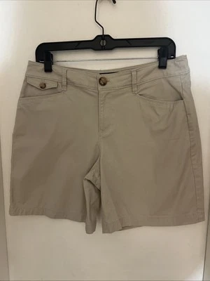 Pantalones cortos chinos Charter Club beige para mujer talla 4 algodón Foto 1 de 3