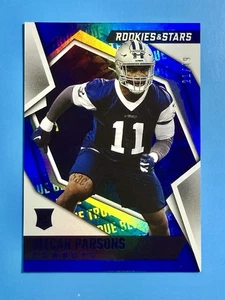 Micah Parsons (RC) 2021 Panini Rookies & Stars #178 Rookies True Blue #’d/49 - Imagen 1 de 2