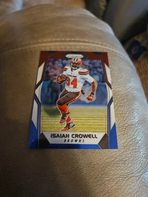 Football Card - 2017 Isaiah Crowell 99 - Cleveland Browns Prizm Red/White/Blue - Image 1 of 2