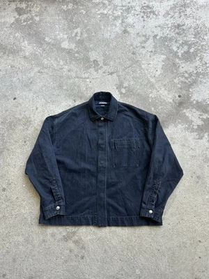 Черная джинсовая рубашка Jacquemus La Chemise De-Nimes La Casa FW 24 размер 50 - Изображение 1 из 4