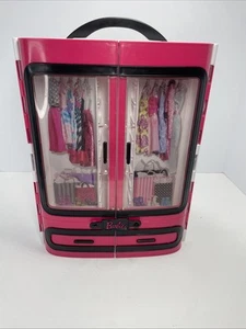 2015 Mattel Barbie Doll Clothes Closet Wardrobe Storage Carrying Case - DMT57 - Picture 1 of 4