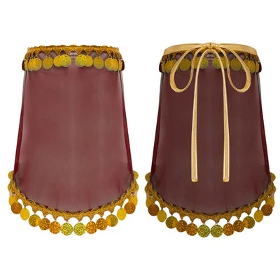 Women Arab Princess Costume Face Tribal Masquerade Mask Wrap for Halloween Party - Image 1 of 3