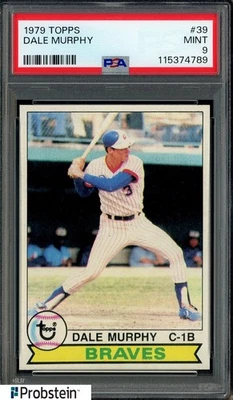 1979 Topps #39 Dale Murphy Atlanta Braves HOF PSA 9 MINT - Image 1 of 2