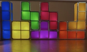 TETRIS Stackable Lamp Multicolor Blocks Night Light 7 PCS Retro Puzzle Light - Picture 1 of 5