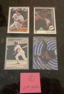 ROBERTO ALOMAR CARD LOT (W/ROOKIES).........4 DIFFERENT - Picture 1 of 2