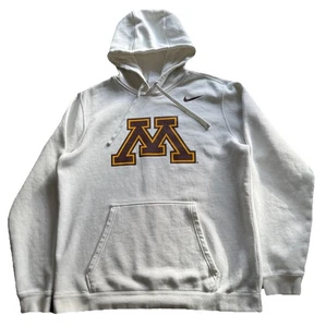 Nike Minnesota Gophers Hoodie Pullover Herren M weiß Club Fleece LS College Shirt - Bild 1 von 8