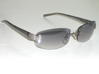 CHANEL ITALY CH1015 C182/8G 57[]18 120 GRAYISH GRADIENT RIMLESS SLEEK SUNGLASSES - Image 1 of 4