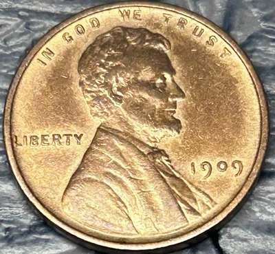 1909-S VDB Lincoln Wheat Cent ~ Key Date ~ StruckThrough Grease/Filled Die Error - Image 1 of 4