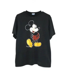 Vintage Mickey Mouse T-Shirt Large By Ami Graphic Print Single Stitch - Picture 1 of 6