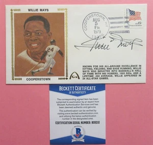 Willie Mays Signed Gateway Cache FDC - Beckett BAS - Picture 1 of 1