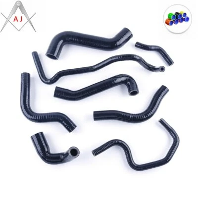 Kit de manguera de silicona de agua refrigerante radiador negro para Audi TT 1.8 t 225HP 225 HP Foto 1 de 4