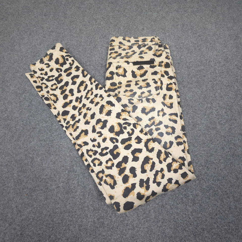 Sass & Bide Pantalones Mujer 26 Marrón Leopardo Ajustado Elástico Informal Talla 26x30 Foto 1 de 4