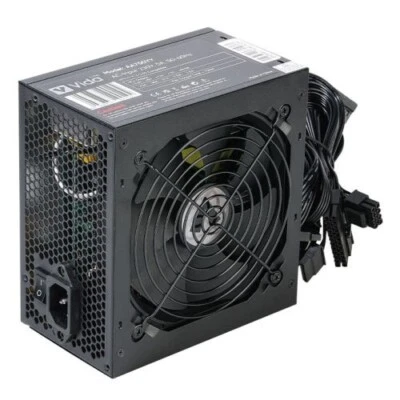 Vida 750W PSU ATX PC Power Supply Unit Quiet 12CM Fan PCI-E SATA Black - Image 1 of 4