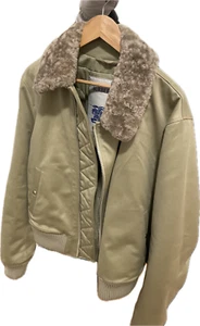 Burberry mens shearling collar bomber jacket - Picture 1 of 5