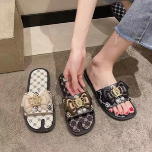 Womens Flat Sliders Slip On Ladies Summer Flat Sandals Mules Slippers Shoes UK - Picture 1 of 12
