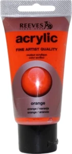 Reeves Acryl 75ml Orange pastose Künstler Farbe Malfarbe Zeichnen Malen Zeichnen - Bild 1 von 1